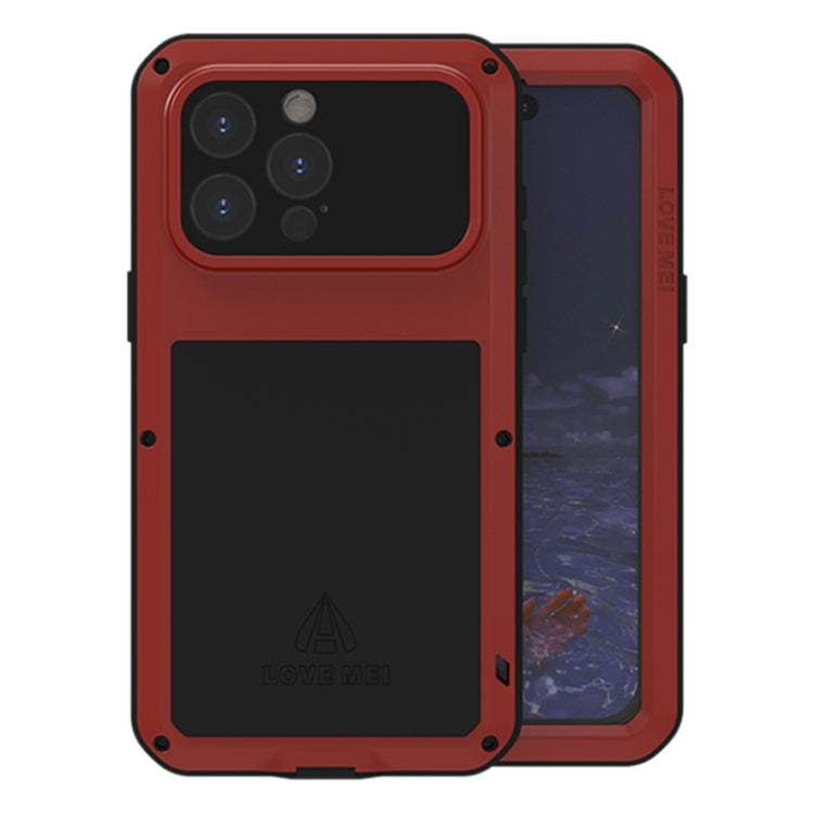 LOVE MEI メタルショックプルーフ 防水 防塵 iPhoneケース、iPhone 17 Pro Max 用、iPhone 17 Pro 用、iPhone 17 用、iPhone 16 Pro Max 用、iPhone 16 Pro 用、iPhone 16 用、iPhone 15 Pro Max 用、iPhone 15 Pro 用