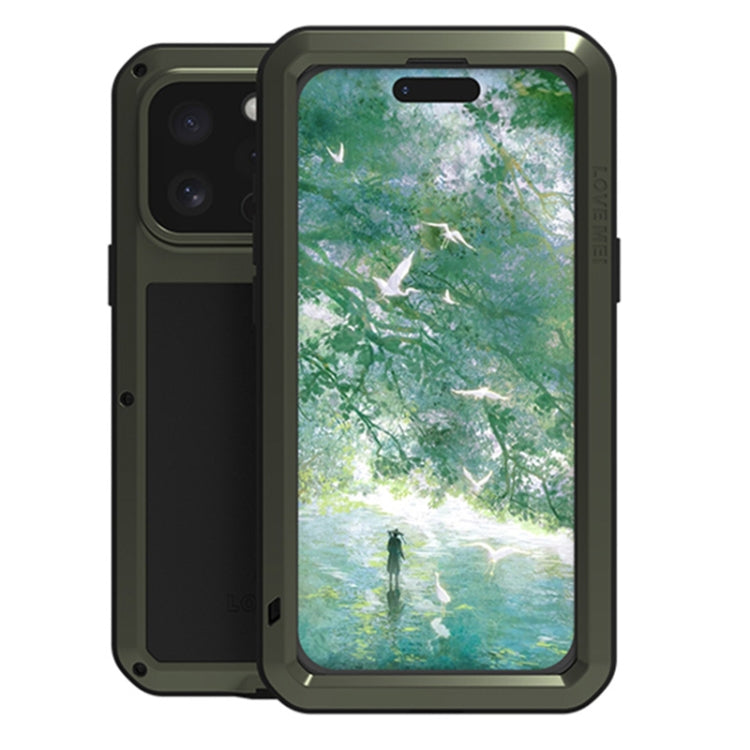 LOVE MEI メタルショックプルーフ 防水 防塵 iPhoneケース、iPhone 17 Pro Max 用、iPhone 17 Pro 用、iPhone 17 用、iPhone 16 Pro Max 用、iPhone 16 Pro 用、iPhone 16 用、iPhone 15 Pro Max 用、iPhone 15 Pro 用