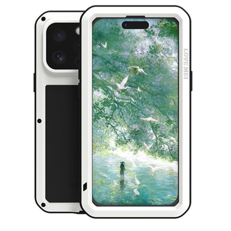 LOVE MEI メタルショックプルーフ 防水 防塵 iPhoneケース、iPhone 17 Pro Max 用、iPhone 17 Pro 用、iPhone 17 用、iPhone 16 Pro Max 用、iPhone 16 Pro 用、iPhone 16 用、iPhone 15 Pro Max 用、iPhone 15 Pro 用