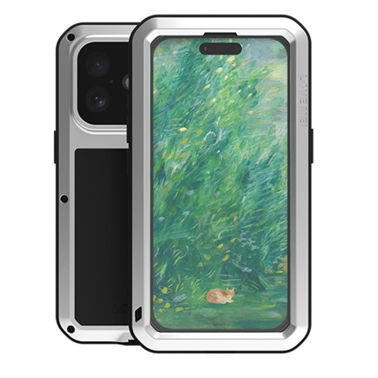 LOVE MEI メタルショックプルーフ 防水 防塵 iPhoneケース、iPhone 17 Pro Max 用、iPhone 17 Pro 用、iPhone 17 用、iPhone 16 Pro Max 用、iPhone 16 Pro 用、iPhone 16 用、iPhone 15 Pro Max 用、iPhone 15 Pro 用