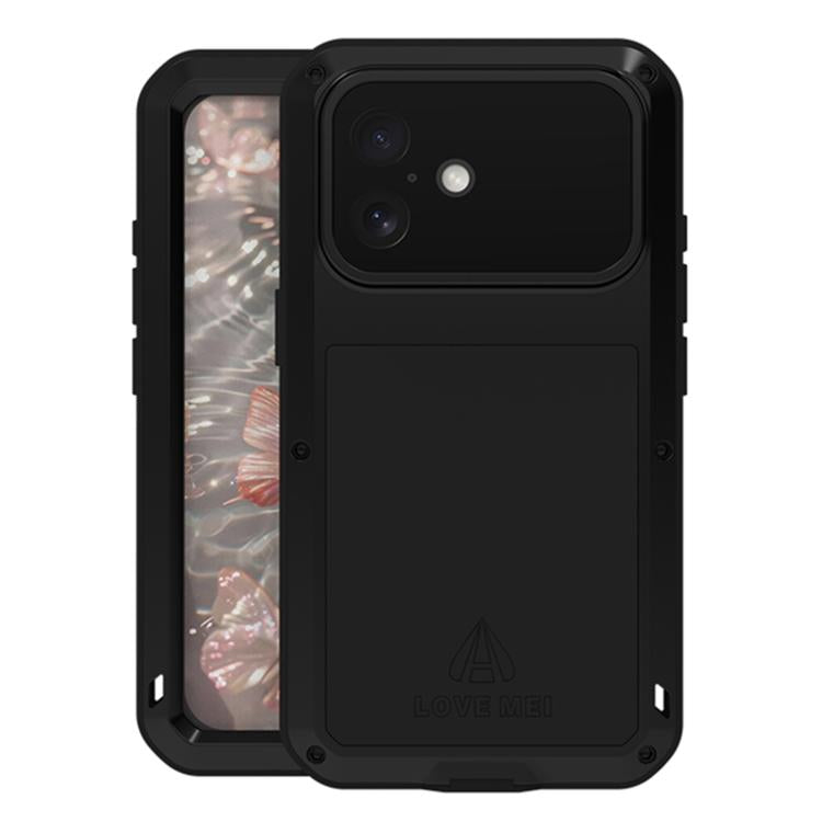 LOVE MEI メタルショックプルーフ 防水 防塵 iPhoneケース、iPhone 17 Pro Max 用、iPhone 17 Pro 用、iPhone 17 用、iPhone 16 Pro Max 用、iPhone 16 Pro 用、iPhone 16 用、iPhone 15 Pro Max 用、iPhone 15 Pro 用