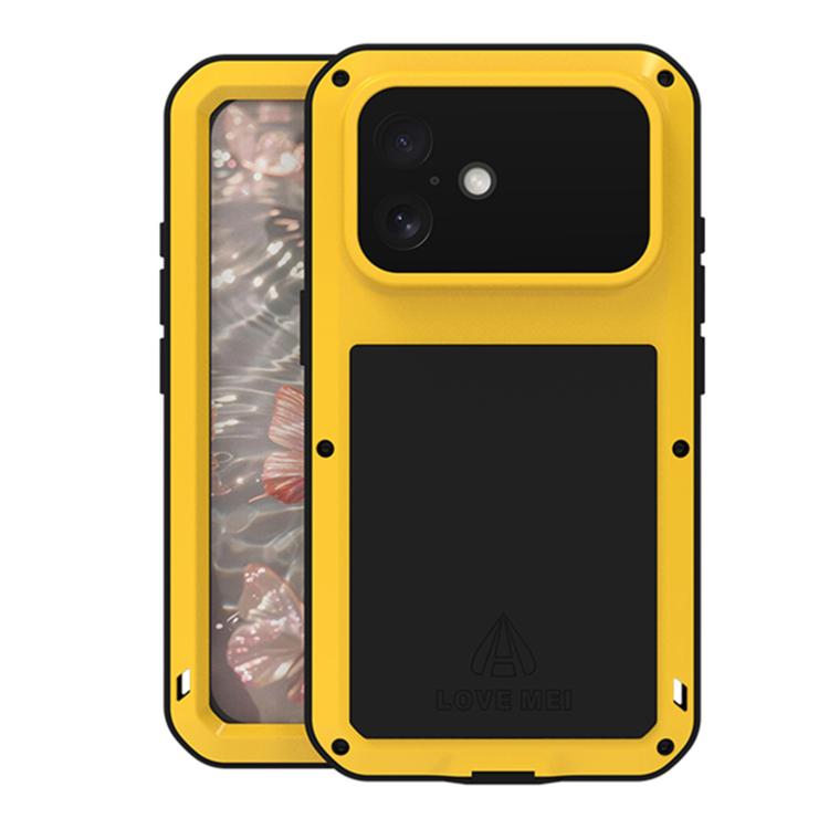LOVE MEI メタルショックプルーフ 防水 防塵 iPhoneケース、iPhone 17 Pro Max 用、iPhone 17 Pro 用、iPhone 17 用、iPhone 16 Pro Max 用、iPhone 16 Pro 用、iPhone 16 用、iPhone 15 Pro Max 用、iPhone 15 Pro 用