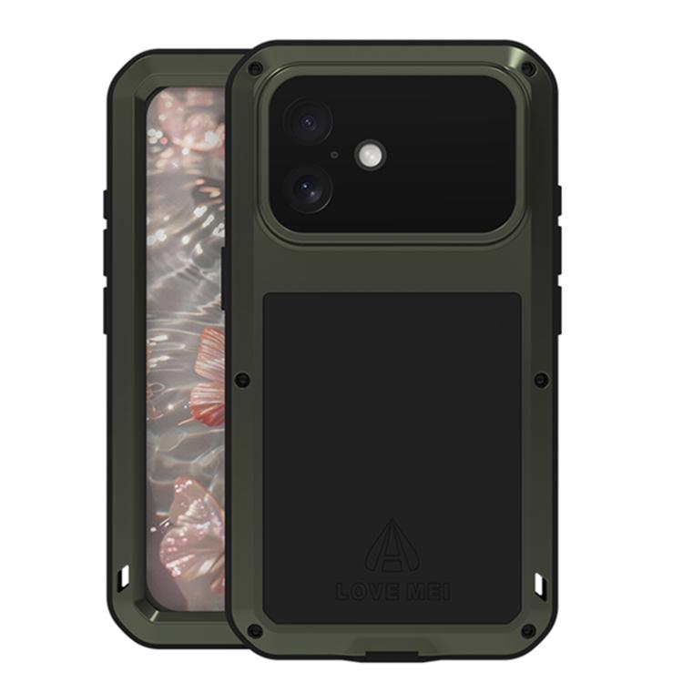 LOVE MEI メタルショックプルーフ 防水 防塵 iPhoneケース、iPhone 17 Pro Max 用、iPhone 17 Pro 用、iPhone 17 用、iPhone 16 Pro Max 用、iPhone 16 Pro 用、iPhone 16 用、iPhone 15 Pro Max 用、iPhone 15 Pro 用