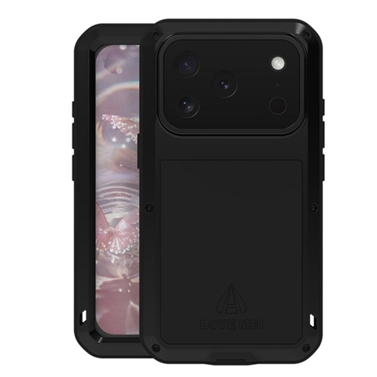 LOVE MEI メタルショックプルーフ 防水 防塵 iPhoneケース、iPhone 17 Pro Max 用、iPhone 17 Pro 用、iPhone 17 用、iPhone 16 Pro Max 用、iPhone 16 Pro 用、iPhone 16 用、iPhone 15 Pro Max 用、iPhone 15 Pro 用