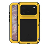 LOVE MEI メタルショックプルーフ 防水 防塵 iPhoneケース、iPhone 17 Pro Max 用、iPhone 17 Pro 用、iPhone 17 用、iPhone 16 Pro Max 用、iPhone 16 Pro 用、iPhone 16 用、iPhone 15 Pro Max 用、iPhone 15 Pro 用