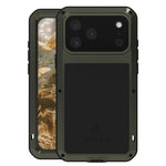 LOVE MEI メタルショックプルーフ 防水 防塵 iPhoneケース、iPhone 17 Pro Max 用、iPhone 17 Pro 用、iPhone 17 用、iPhone 16 Pro Max 用、iPhone 16 Pro 用、iPhone 16 用、iPhone 15 Pro Max 用、iPhone 15 Pro 用