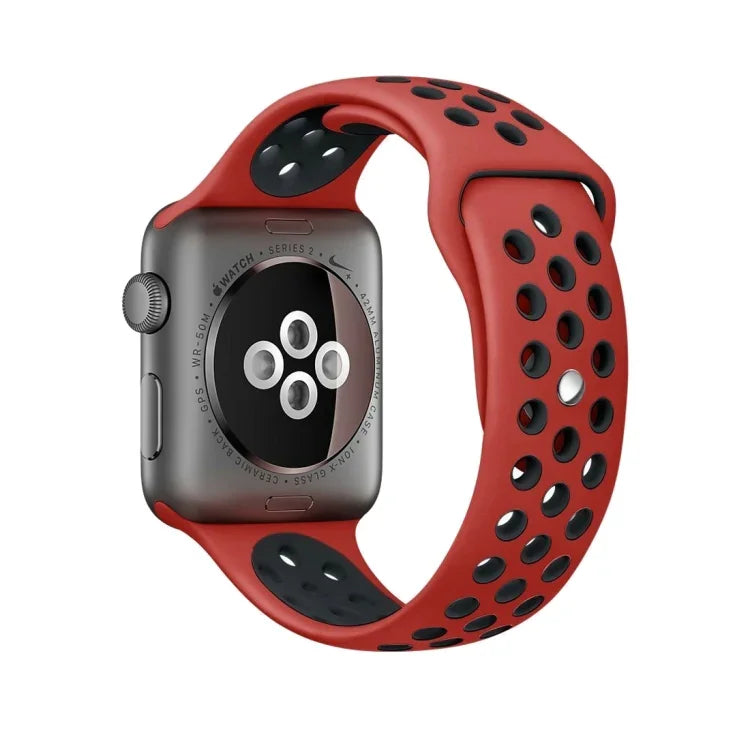 スポーツシリコン時計バンド スタンダードエディション Apple Watch Series 7 41mm / 6＆SE＆5＆4 40mm / 3＆2＆1 38mm用、Apple Watch Ultra 49mm / Series 8＆7 45mm / SE 2＆6＆SE＆5＆4 44mm / 3＆2＆1 42mm用