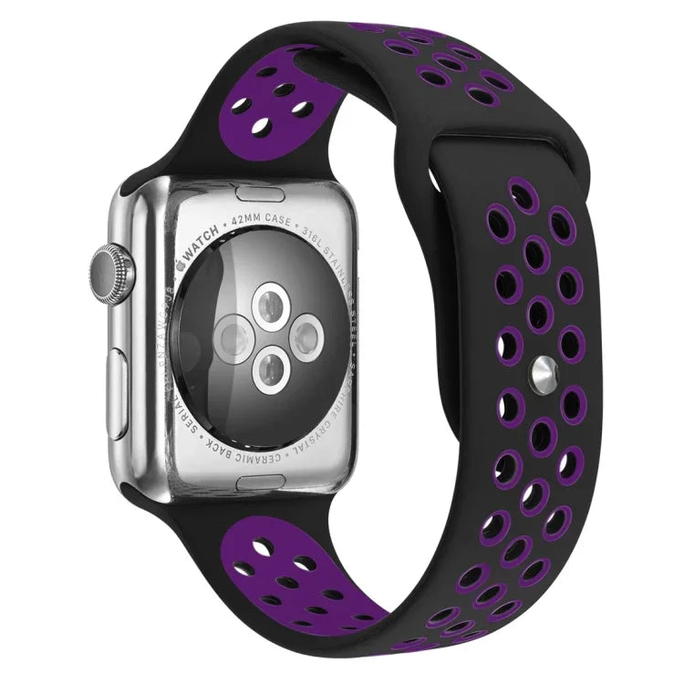 スポーツシリコン時計バンド スタンダードエディション Apple Watch Series 7 41mm / 6＆SE＆5＆4 40mm / 3＆2＆1 38mm用、Apple Watch Ultra 49mm / Series 8＆7 45mm / SE 2＆6＆SE＆5＆4 44mm / 3＆2＆1 42mm用