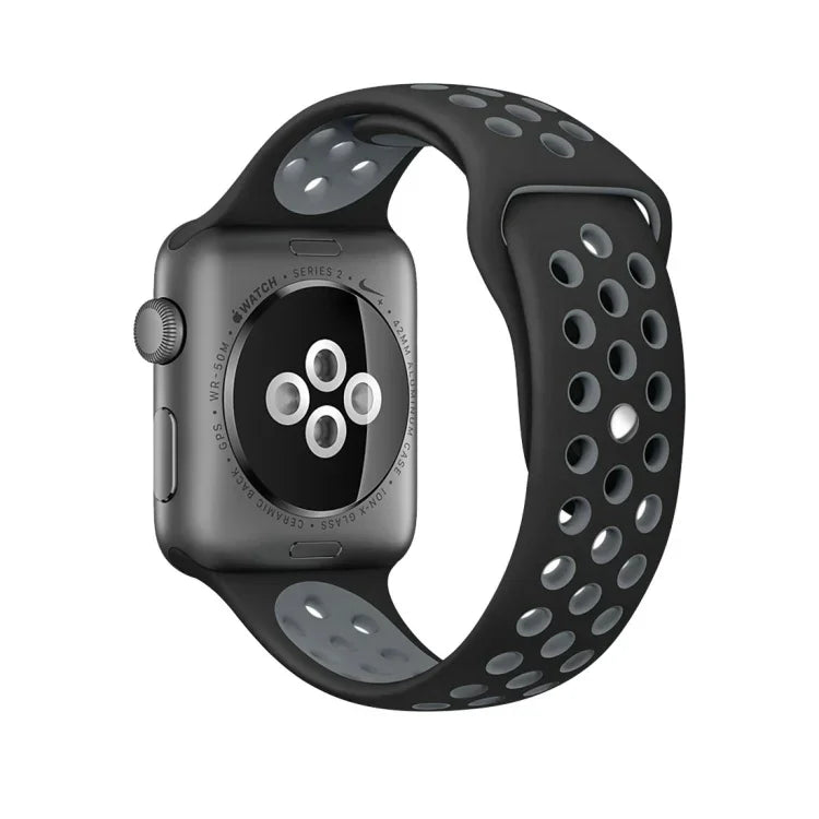 スポーツシリコン時計バンド スタンダードエディション Apple Watch Series 7 41mm / 6＆SE＆5＆4 40mm / 3＆2＆1 38mm用、Apple Watch Ultra 49mm / Series 8＆7 45mm / SE 2＆6＆SE＆5＆4 44mm / 3＆2＆1 42mm用