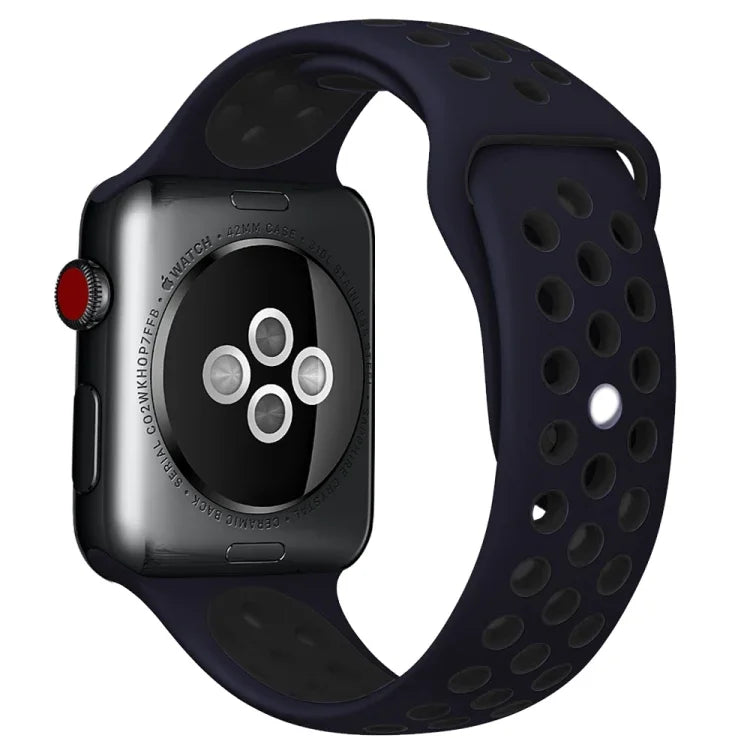 スポーツシリコン時計バンド スタンダードエディション Apple Watch Series 7 41mm / 6＆SE＆5＆4 40mm / 3＆2＆1 38mm用、Apple Watch Ultra 49mm / Series 8＆7 45mm / SE 2＆6＆SE＆5＆4 44mm / 3＆2＆1 42mm用