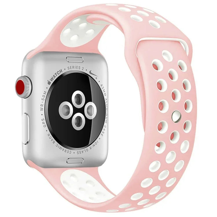 スポーツシリコン時計バンド スタンダードエディション Apple Watch Series 7 41mm / 6＆SE＆5＆4 40mm / 3＆2＆1 38mm用、Apple Watch Ultra 49mm / Series 8＆7 45mm / SE 2＆6＆SE＆5＆4 44mm / 3＆2＆1 42mm用