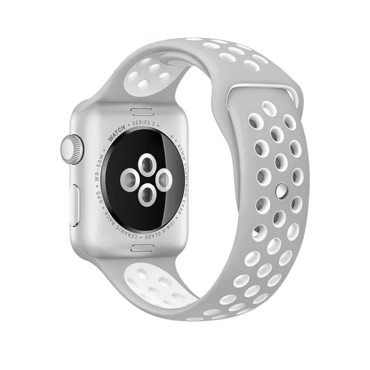 スポーツシリコン時計バンド スタンダードエディション Apple Watch Series 7 41mm / 6＆SE＆5＆4 40mm / 3＆2＆1 38mm用、Apple Watch Ultra 49mm / Series 8＆7 45mm / SE 2＆6＆SE＆5＆4 44mm / 3＆2＆1 42mm用