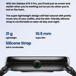 Zeblaze GTS 3 Pro IP68 1.97インチ HD フィットネススマートウォッチ