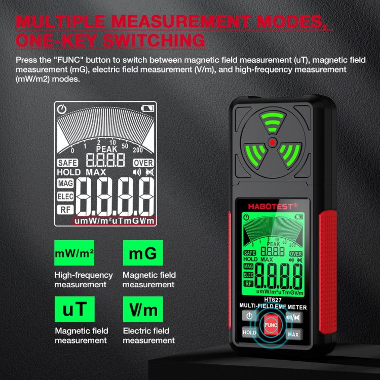 HABOTEST HT627 電磁放射線検出器、HT627
