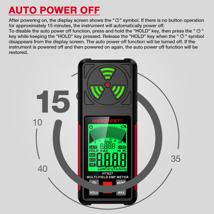 HABOTEST HT627 電磁放射線検出器、HT627