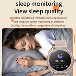 V66 1.28インチ BT5.0 スマートウォッチ 心拍数 / 睡眠検出対応, シリコンストラップ