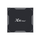 X96 max+ 4K スマートTVボックス、Android 9.0、Amlogic S905X3 クアッドコア Cortex-A55、4GB+64GB、LAN、AV、2.4G/5G WiFi、USBx2、TFカード対応、EUプラグ、UKプラグ、AUプラグ