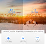 X96 max+ 4K スマートTVボックス、Android 9.0、Amlogic S905X3 クアッドコア Cortex-A55、4GB+64GB、LAN、AV、2.4G/5G WiFi、USBx2、TFカード対応、EUプラグ、UKプラグ、AUプラグ