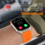 G41 スマートブレスレット, 2.01インチ IP67防水スマートウォッチ, Bluetooth通話 / 心拍数 / 非侵襲血糖値 / HRV / MET