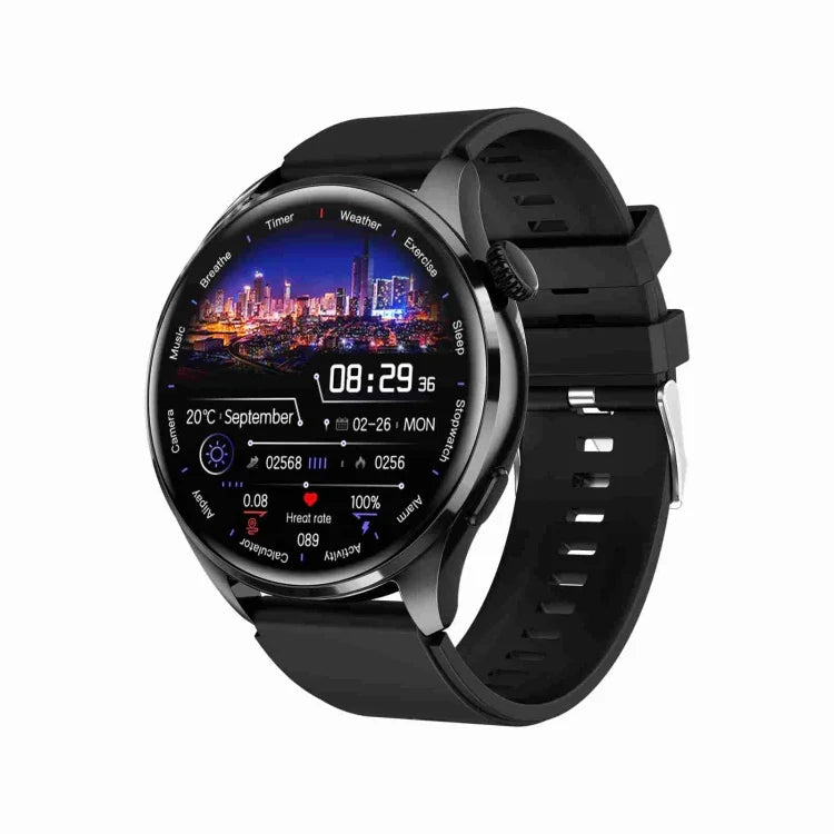 TM05 Pro スマートブレスレット、1.46インチ シリコンバンド IP67防水 スマートウォッチ、Bluetooth通話 / 心拍数 / 血圧 / 血中酸素、シリコンバンド