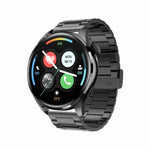 TM05 Pro スマートブレスレット、1.46インチ スチールバンド IP67防水 スマートウォッチ、Bluetooth通話 / 心拍数 / 血圧 / 血中酸素、スチールバンド