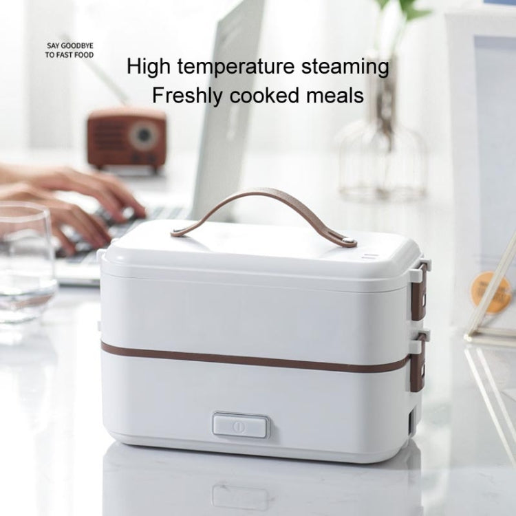 多機能電子レンジ プラグイン式電気調理 電気ランチボックス、ホワイト単層、ホワイト二層、ホワイト三層