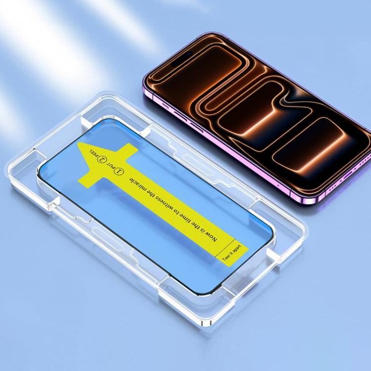 HD Fast Attach Dust-proof Anti-static Tempered Glass Film, For iPhone 17 Pro Max, For iPhone 17 Pro, For iPhone 17, For iPhone Air, For iPhone 16 Pro Max, For iPhone 16 Pro, For iPhone 16 Plus / 15 Plus, For iPhone 16 / 15, For iPhone 15 Pro Max