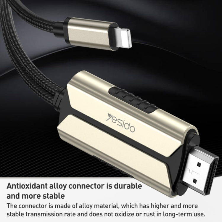 Yesido HM13 2m 8ピンからHDMI 1080P HDTVアダプターケーブル、HM13