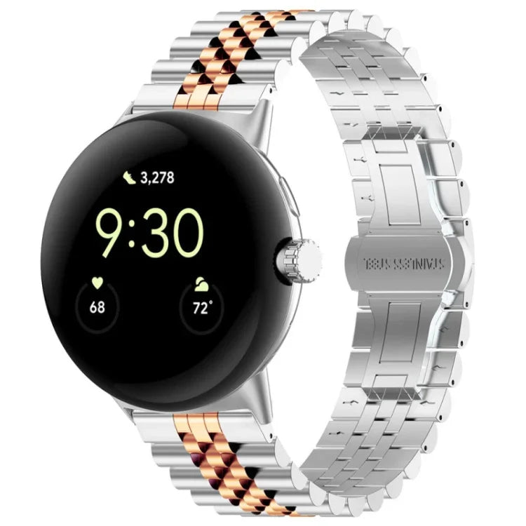セブンビーズステンレススチールメタルウォッチバンド Google Pixel Watch 4 / 3 / 2 / 1 41mm用
