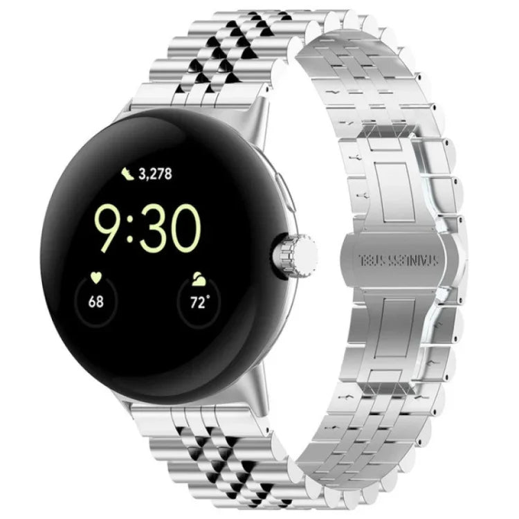 セブンビーズステンレススチールメタルウォッチバンド Google Pixel Watch 4 / 3 / 2 / 1 41mm用