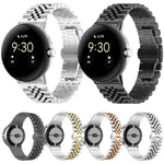 セブンビーズステンレススチールメタルウォッチバンド Google Pixel Watch 4 / 3 / 2 / 1 41mm用