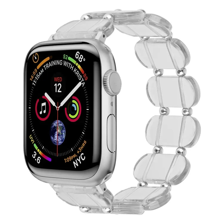Stretch Resin Watch Band, For Apple Watch SE 2023 44mm, For Apple Watch SE 2023 40mm, For Apple Watch Ultra 2 49mm, For Apple Watch Series 9 45mm, For Apple Watch Series 9 41mm, For Apple Watch Ultra 49mm