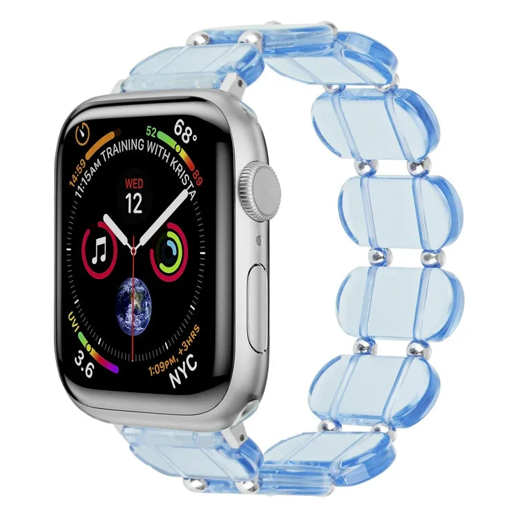 Stretch Resin Watch Band, For Apple Watch Series 4 44mm, For Apple Watch Series 4 40mm, For Apple Watch Series 3 38mm, For Apple Watch Series 3 42mm, For Apple Watch Series 2 42mm, For Apple Watch Series 2 38mm