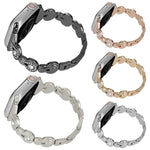 ヒョウタンダイヤモンドメタルウォッチバンド、Apple Watch Series 4 44mm用、Apple Watch Series 4 40mm用、Apple Watch Series 3 38mm用、Apple Watch Series 3 42mm用、Apple Watch Series 2 42mm用、Apple Watch Series 2 38mm用、Apple Watch 42mm用