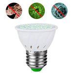 UVCオゾン殺菌器 除菌消毒ランプ、E27 110V 72LEDランプカップスタイル