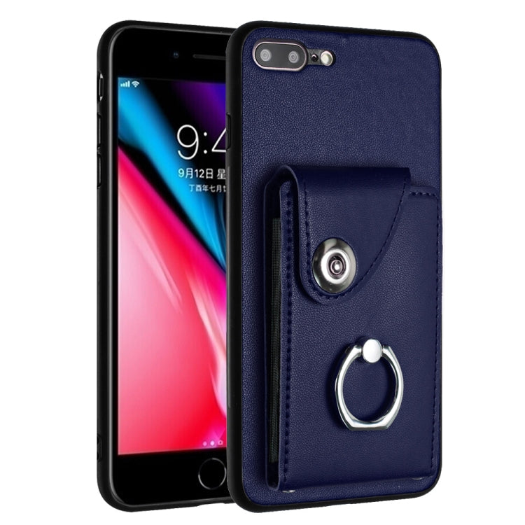 オルガンカードバッグリングホルダースマホケース、iPhone 8 Plus / 7 Plus用