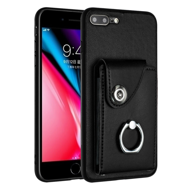 オルガンカードバッグリングホルダースマホケース、iPhone 8 Plus / 7 Plus用