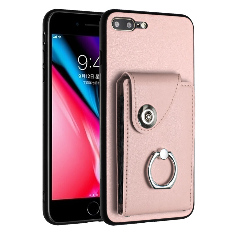 オルガンカードバッグリングホルダースマホケース、iPhone 8 Plus / 7 Plus用
