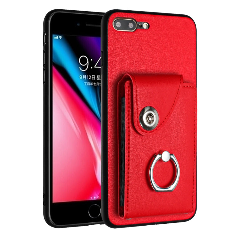 オルガンカードバッグリングホルダースマホケース、iPhone 8 Plus / 7 Plus用