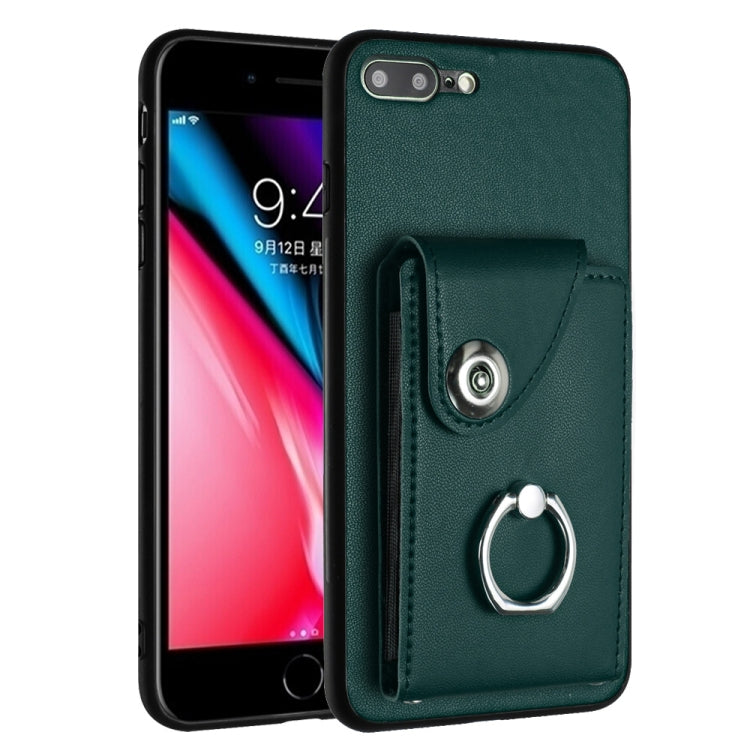 オルガンカードバッグリングホルダースマホケース、iPhone 8 Plus / 7 Plus用