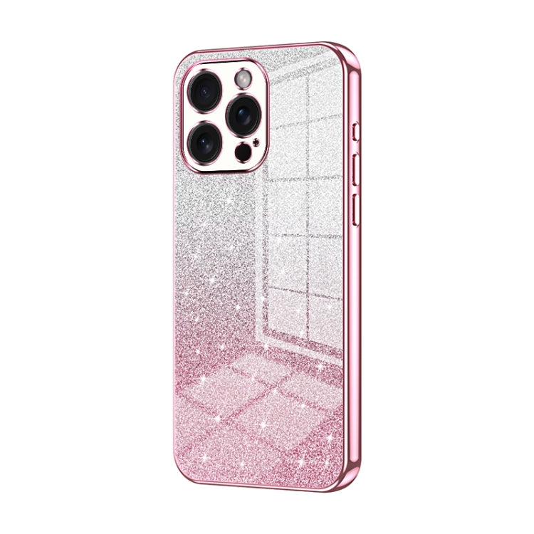 グラデーショングリッターパウダー電気めっきスマホケース、iPhone 16 Pro用、iPhone 16 Plus用、iPhone 16用、iPhone 15 Pro Max用、iPhone 15 Pro用、iPhone 15 Plus用