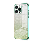 グラデーショングリッターパウダー電気めっきスマホケース、iPhone 16 Pro用、iPhone 16 Plus用、iPhone 16用、iPhone 15 Pro Max用、iPhone 15 Pro用、iPhone 15 Plus用