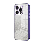 グラデーショングリッターパウダー電気めっきスマホケース、iPhone 16 Pro用、iPhone 16 Plus用、iPhone 16用、iPhone 15 Pro Max用、iPhone 15 Pro用、iPhone 15 Plus用