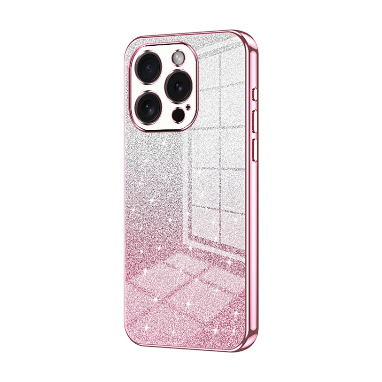 グラデーショングリッターパウダー電気めっきスマホケース、iPhone 16 Pro用、iPhone 16 Plus用、iPhone 16用、iPhone 15 Pro Max用、iPhone 15 Pro用、iPhone 15 Plus用