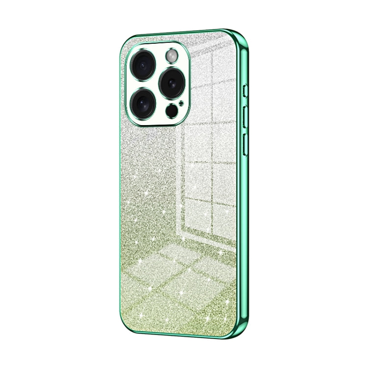 グラデーショングリッターパウダー電気めっきスマホケース、iPhone 16 Pro用、iPhone 16 Plus用、iPhone 16用、iPhone 15 Pro Max用、iPhone 15 Pro用、iPhone 15 Plus用