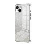 グラデーショングリッターパウダー電気めっきスマホケース、iPhone 16 Pro用、iPhone 16 Plus用、iPhone 16用、iPhone 15 Pro Max用、iPhone 15 Pro用、iPhone 15 Plus用