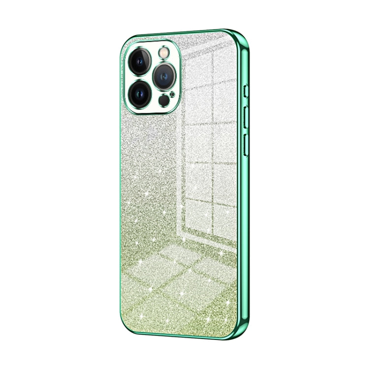 グラデーショングリッターパウダー電気めっきスマホケース、iPhone 11 Pro Max用、iPhone 11用、iPhone 11 Pro用、iPhone X / XS用、iPhone XR用、iPhone XS Max用