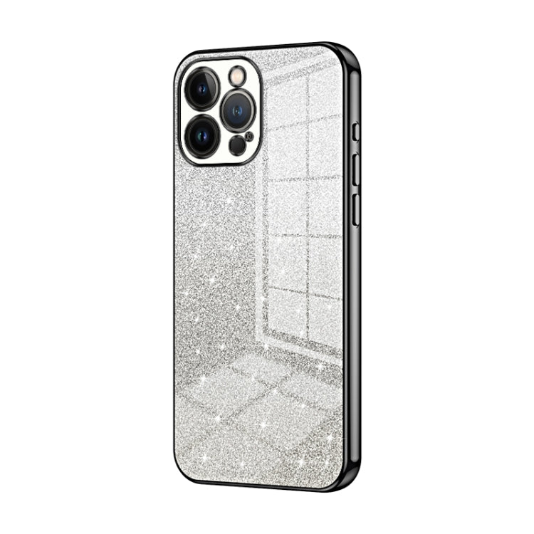 グラデーショングリッターパウダー電気めっきスマホケース、iPhone 11 Pro Max用、iPhone 11用、iPhone 11 Pro用、iPhone X / XS用、iPhone XR用、iPhone XS Max用