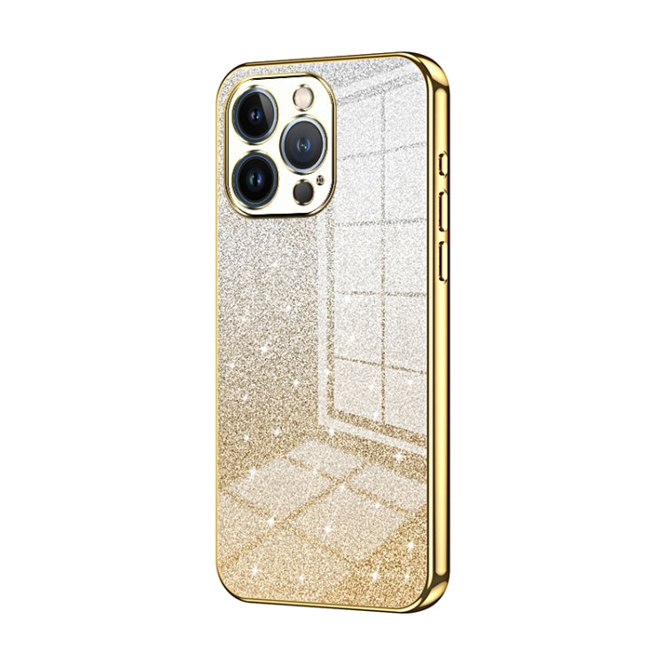 グラデーショングリッターパウダー電気めっきスマホケース、iPhone 11 Pro Max用、iPhone 11用、iPhone 11 Pro用、iPhone X / XS用、iPhone XR用、iPhone XS Max用