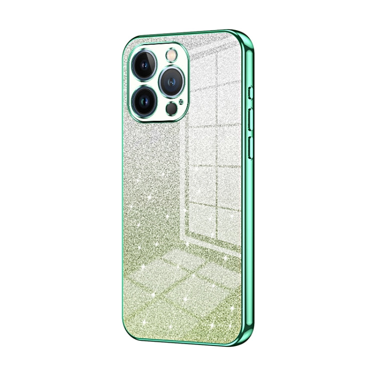 グラデーショングリッターパウダー電気めっきスマホケース、iPhone 11 Pro Max用、iPhone 11用、iPhone 11 Pro用、iPhone X / XS用、iPhone XR用、iPhone XS Max用
